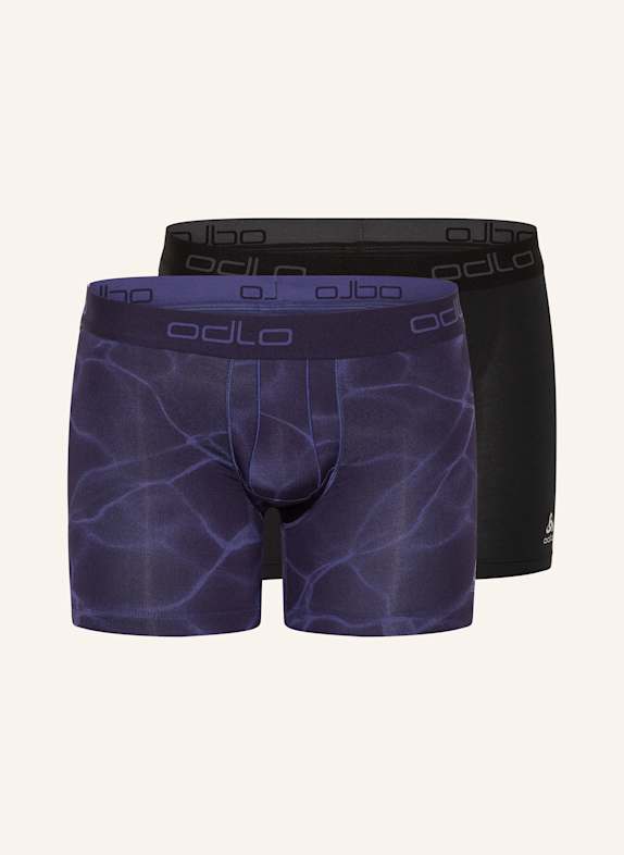 odlo Bokserki funkcyjne ACTIVE F-DRY GRAPHIC, 2 szt. CZARNY/ FIOLETOWY