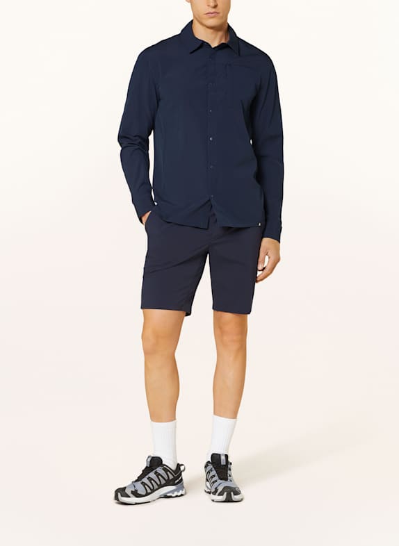 odlo Outdooroverhemd ESSENTIAL DONKERBLAUW