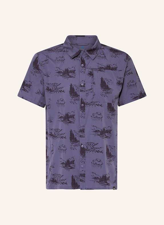 odlo Outdoor-Hemd BLAU/ DUNKELBLAU