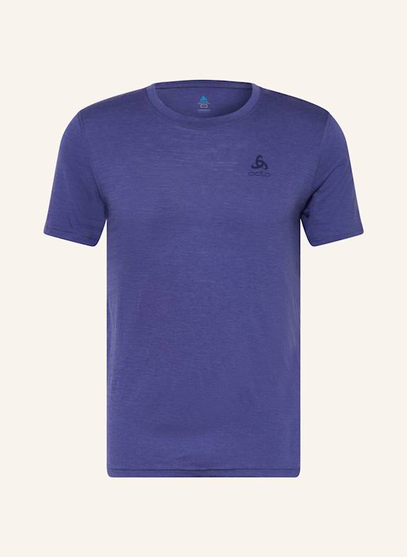 odlo Koszulka funkcyjna NATURAL MERINO 160 z wełny merino FIOLETOWY