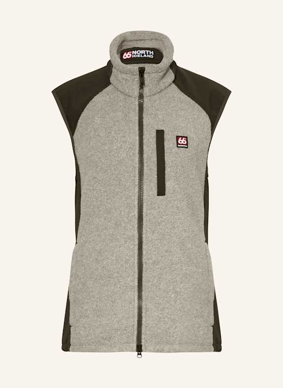 66°NORTH Gilet polaire TINDUR KAKI/ TAUPE
