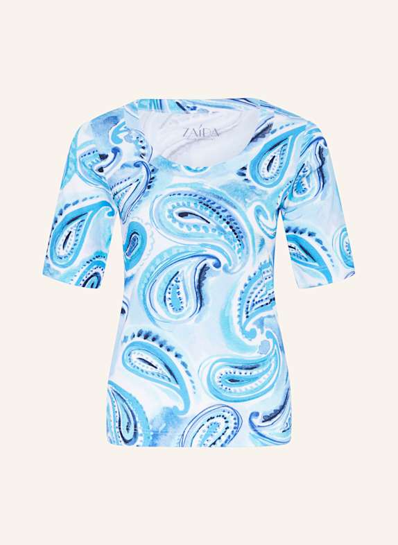 ZAÍDA T-Shirt WEISS/ BLAU/ HELLBLAU