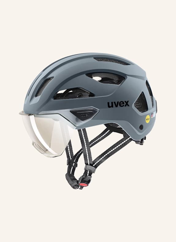uvex Fahrradhelm STRIDE VISOR MIPS SCHWARZ