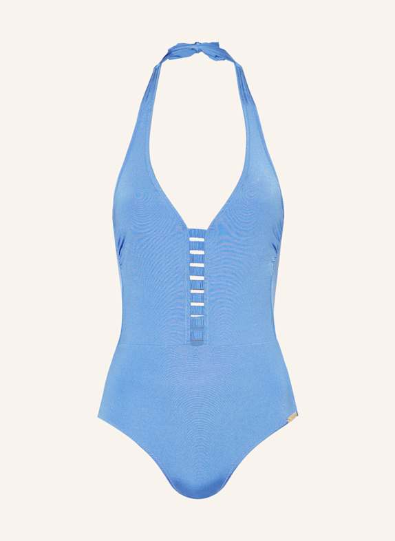 watercult Neckholder-Badeanzug SHIMMERING SOLIDS BLAU