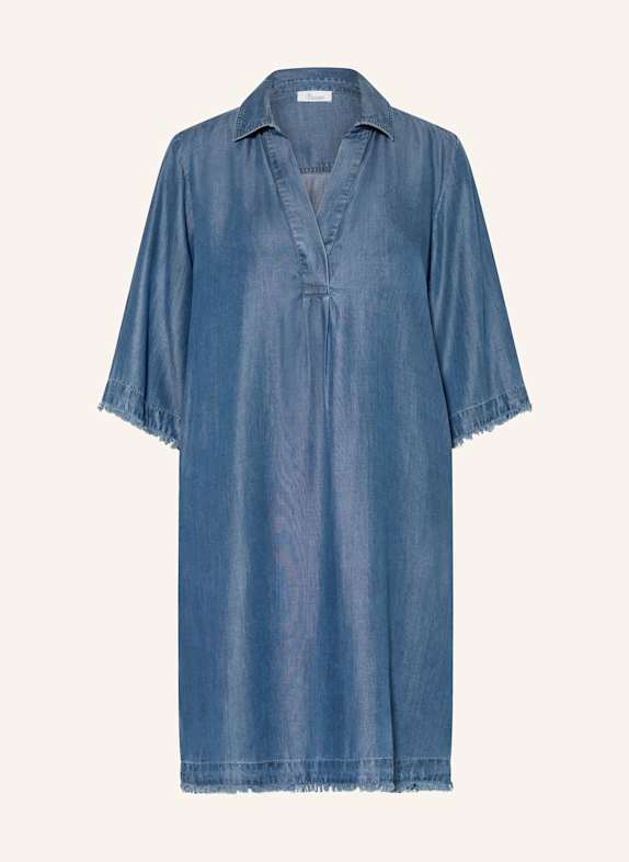 Princess GOES HOLLYWOOD Shirt dress in denim look with 3/4 sleeves DARK BLUE