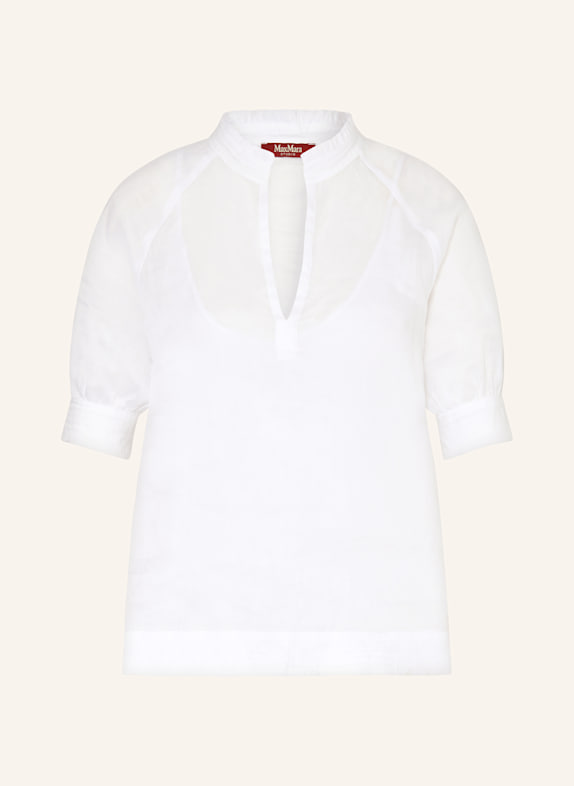 Max Mara STUDIO Bluse ORVIETO mit Rüschen WEISS