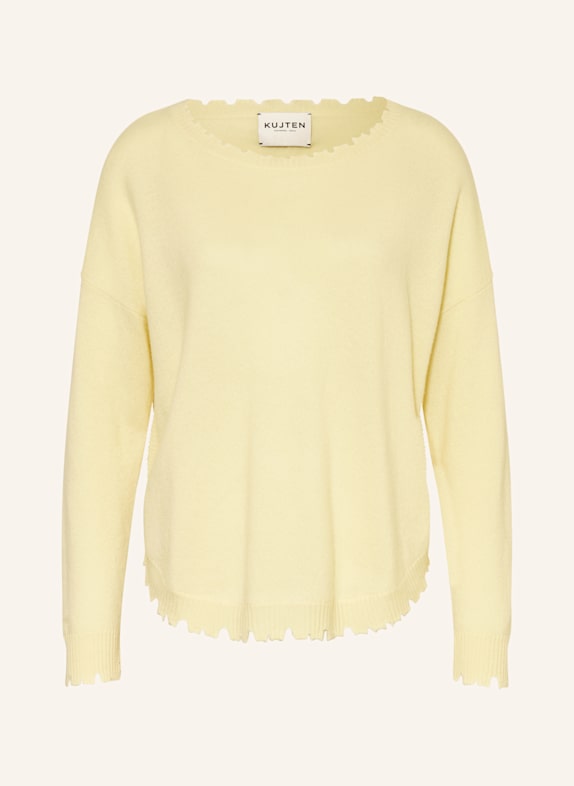 KUJTEN Cashmere sweater MELAH LIGHT YELLOW