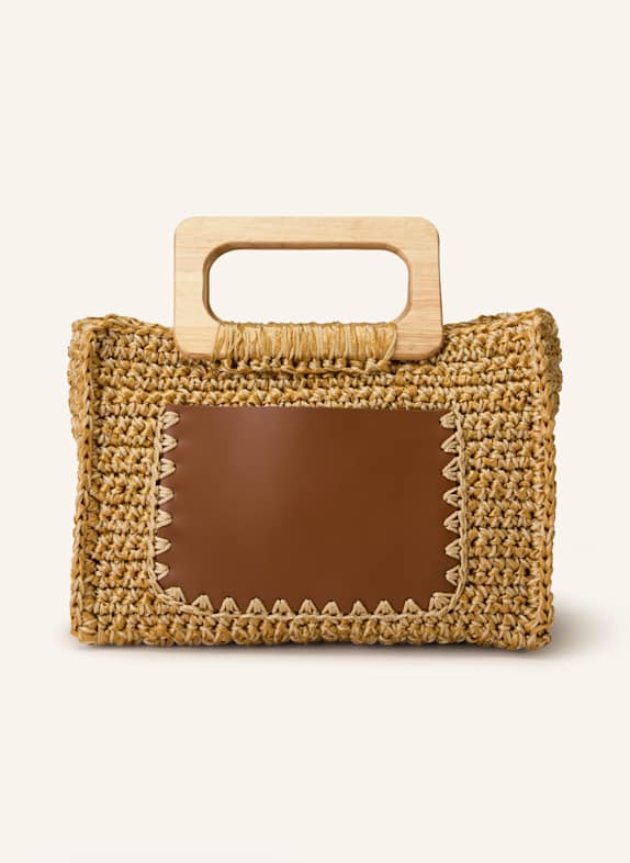 ViaMailBag Handtasche MILOS mit Pouch CAMEL/ COGNAC