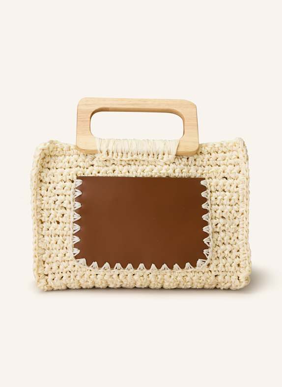 ViaMailBag Handtasche MILOS mit Pouch ECRU/ BRAUN