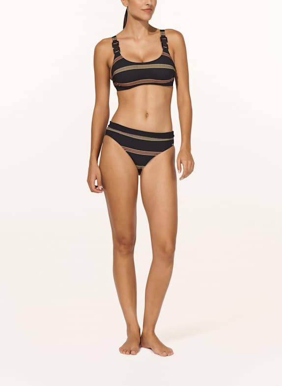 Lidea Bikini top met beugels NEW MEXICO ZWART / GROEN / ORANJE