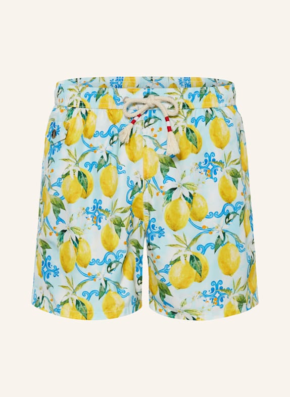 MC2 SAINT BARTH LIGHTING 70 swim shorts LIGHT BLUE/ YELLOW/ GREEN