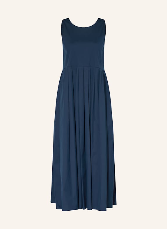 S Max Mara Kleid MOIRA mit Plissees DUNKELBLAU