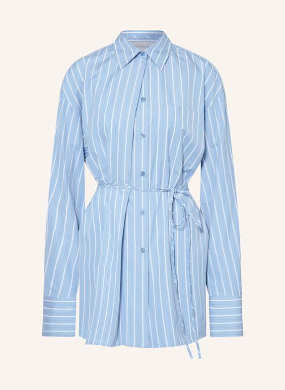 SPORTMAX Hemdbluse FIRMA HELLBLAU/ WEISS/ DUNKELBLAU