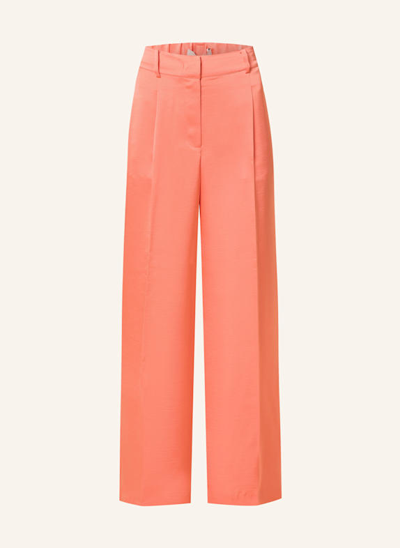 DANTE6 Marlenehose JULES aus Satin HELLORANGE