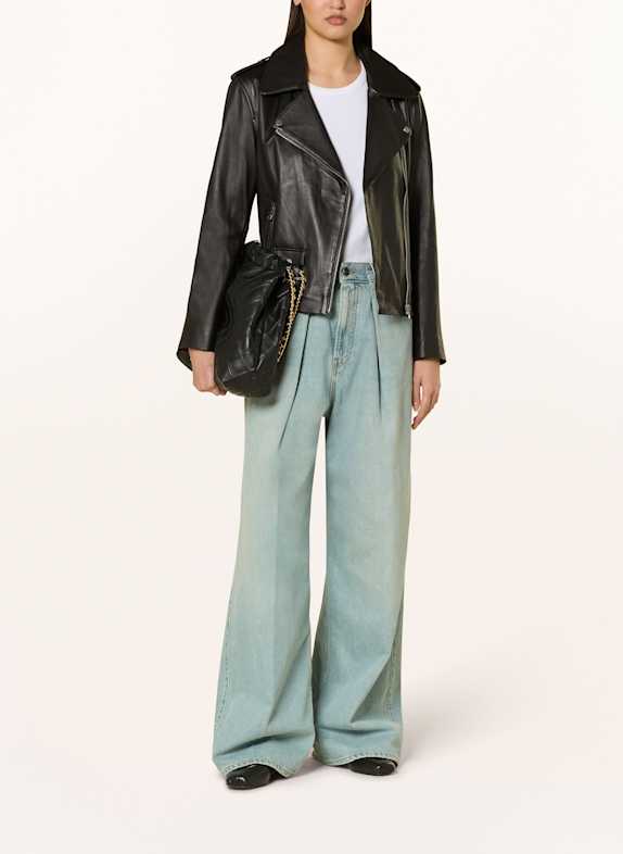 OAKWOOD Lederjacke LOULA SCHWARZ