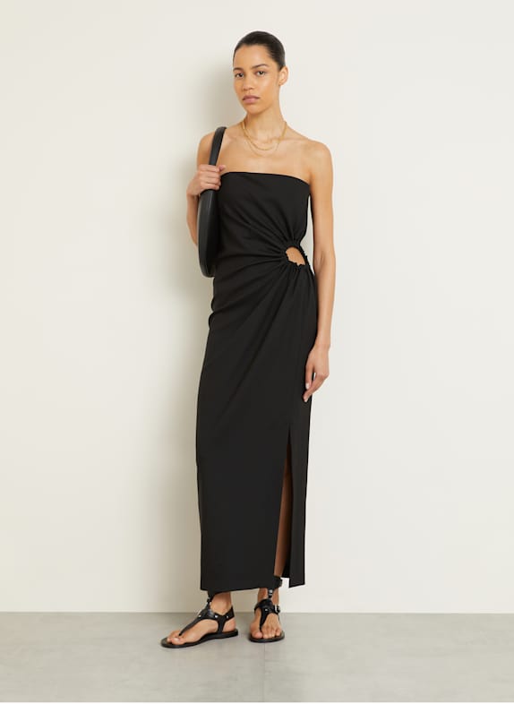 Max Mara SILVA off-shoulder dress BLACK