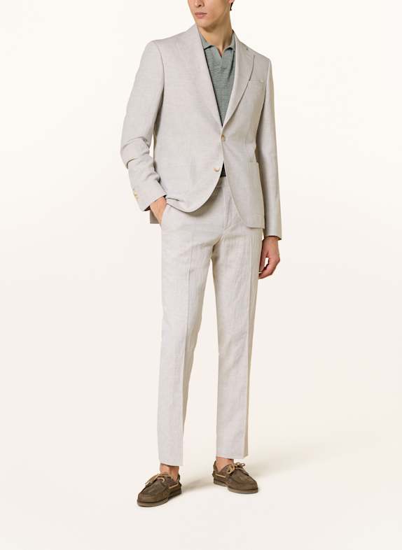 SAND COPENHAGEN Slim fit colbert met linnen 111 Mint