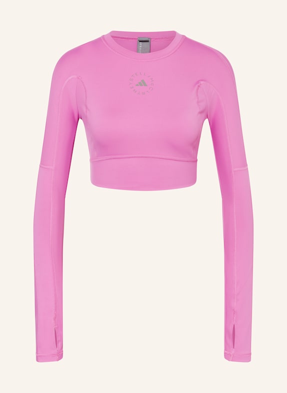 adidas by Stella McCartney Krótka koszulka z długim rękawem ADIDAS BY STELLA MCCARTNEY TRUESTRENGTH MOCNORÓŻOWY