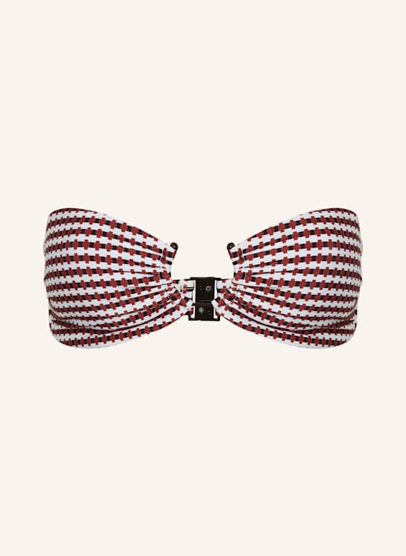 JETS Australia Bandeau-Bikini-Top ZARLA DUNKELROT/ HELLBLAU/ ECRU