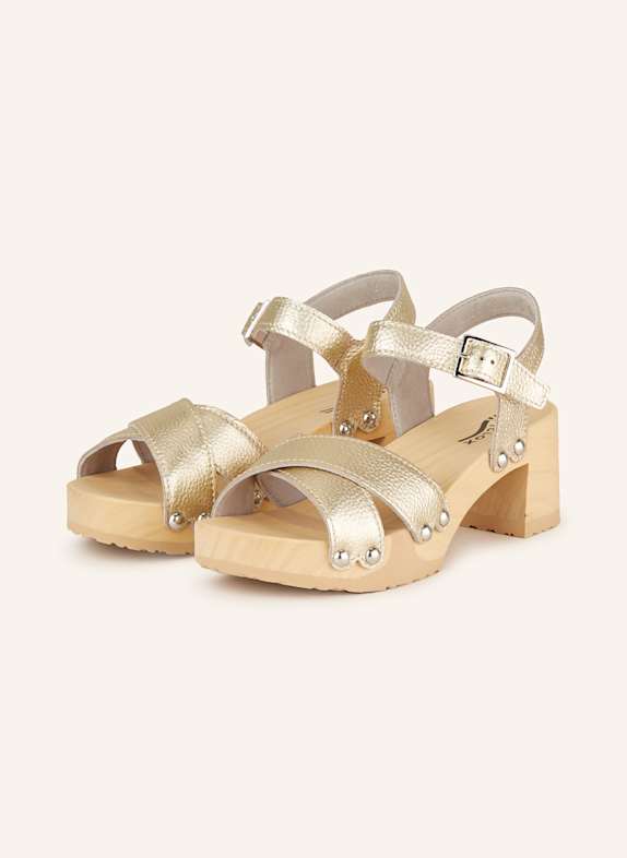 SOFTCLOX Sandaletten HANNE mit Nieten GOLD