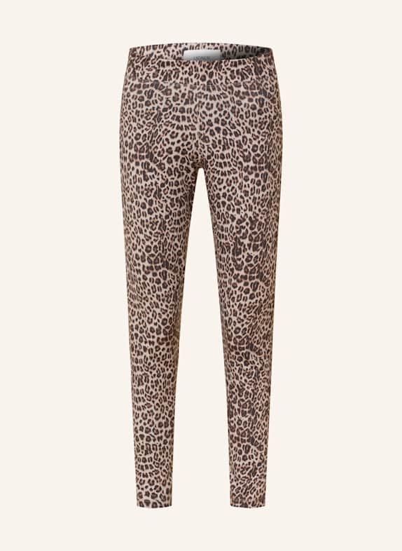 LADNERI Leggings SCHWARZ/ HELLGRAU/ HELLORANGE