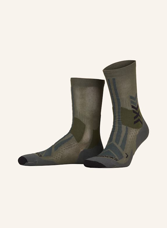 X-SOCKS Trekking-Socken HIKE DISCOVER CREW KHAKI/ SCHWARZ