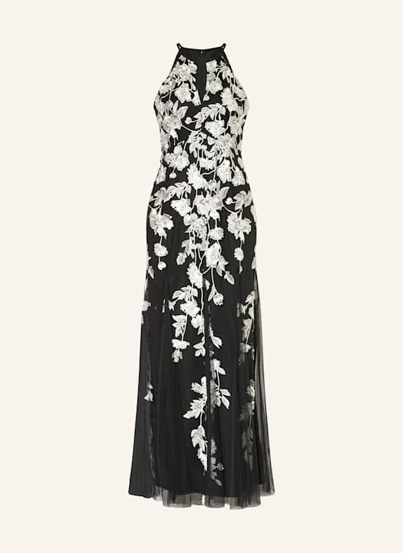 ADRIANNA PAPELL Abendkleid SCHWARZ/ WEISS