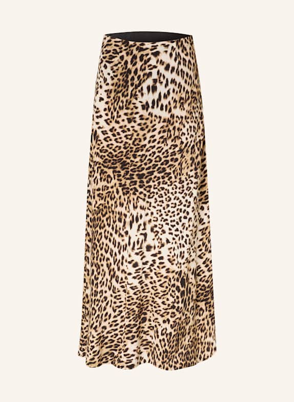 GESTUZ Skirt GZGEOPA LIGHT BROWN/ BROWN/ BLACK
