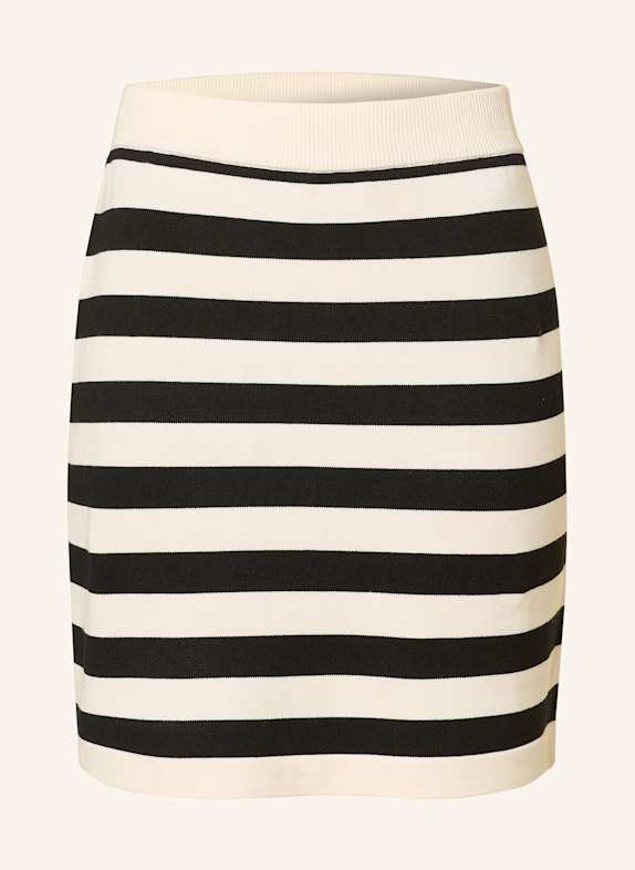 GESTUZ Knit skirt GZALLI BLACK/ ECRU