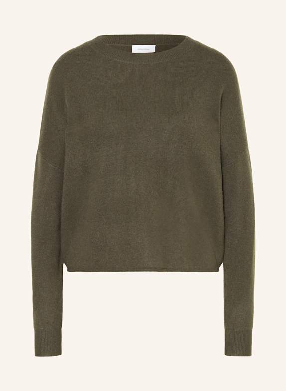 darling harbour Cashmere-Pullover dunkeloliv