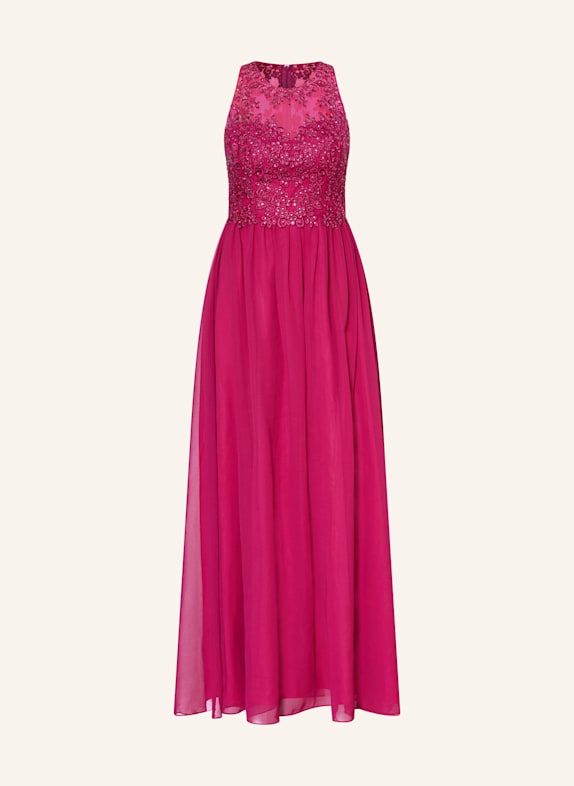Hey Kyla Abendkleid mit Schmucksteinen FUCHSIA