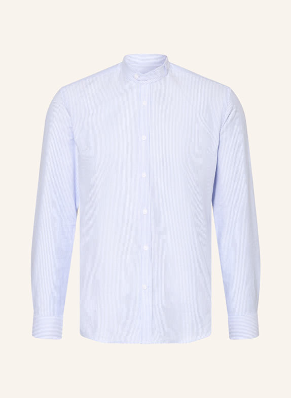 Heimatglück Tracht Trachtenhemd MAX Regular Fit WEISS/ HELLBLAU