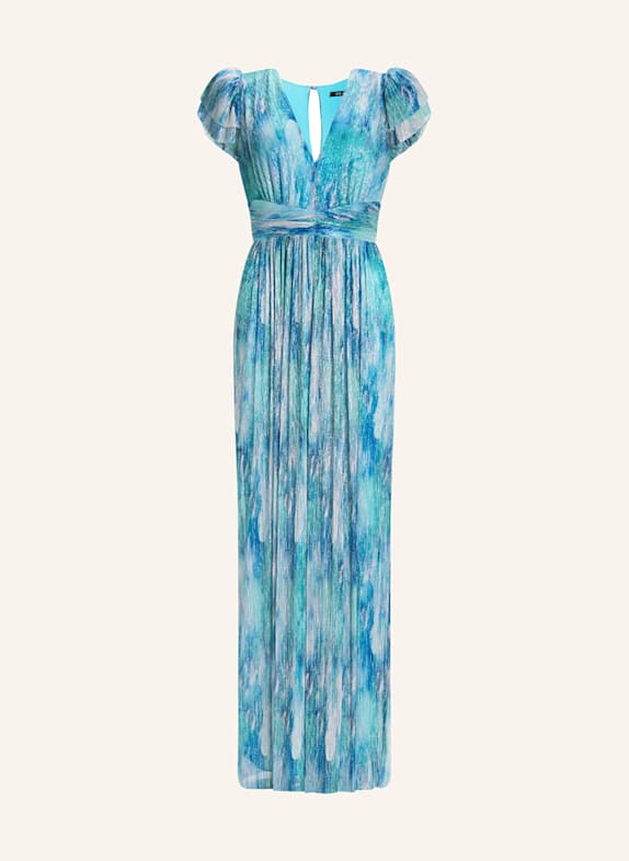 SWING Abendkleid aus Plissee TÜRKIS/ HELLBLAU/ BLAU