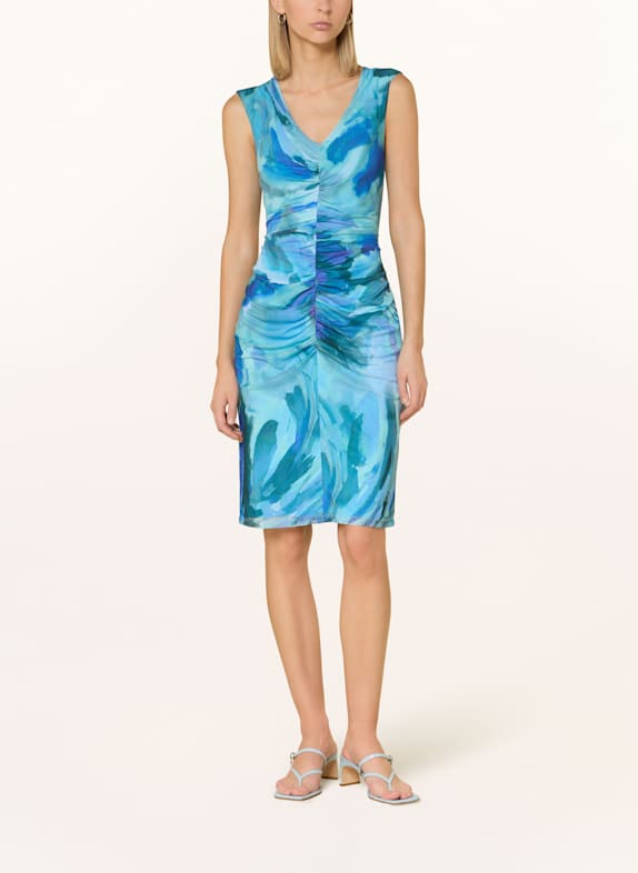 SWING Cocktailkleid aus Mesh TÜRKIS/ BLAU/ MINT