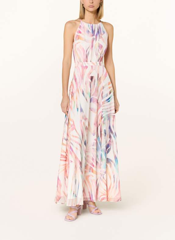 SWING Abendkleid ECRU/ LILA/ ROSÉGOLD