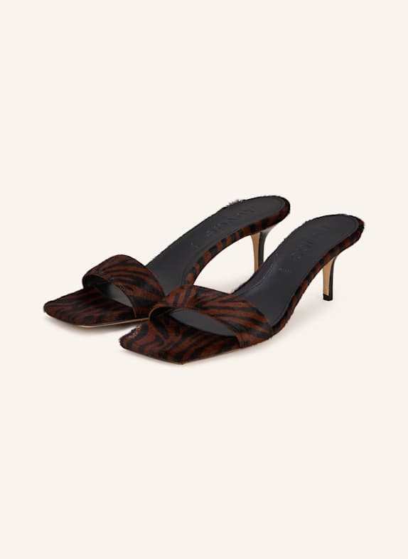 Aeyde Mules ILVY SCHWARZ/ DUNKELBRAUN