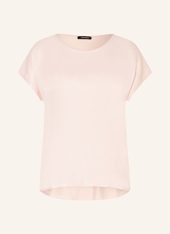 MORE & MORE Blusenshirt im Materialmix HELLROSA