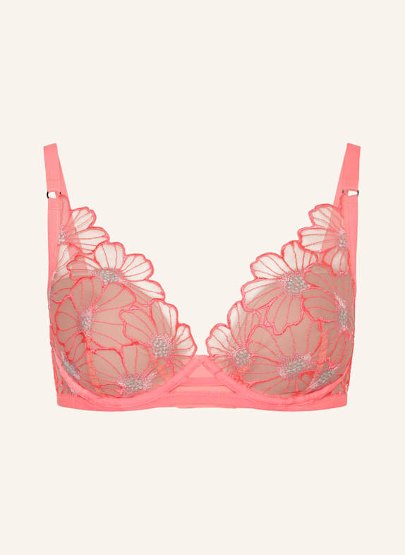 CHANTELLE Biustonosz usztywniany LUSH JASKRAWY MOCNORÓŻOWY