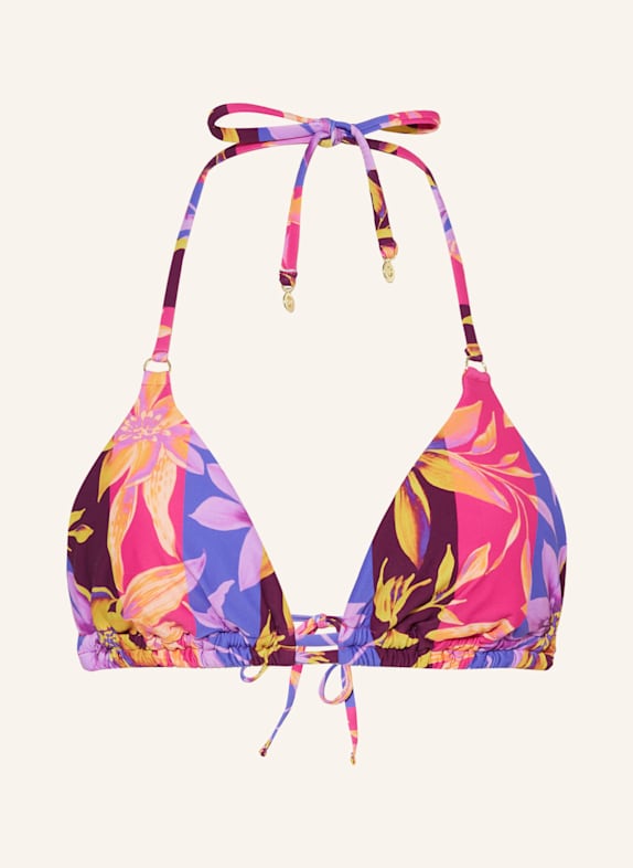 CYELL Triangel-Bikini-Top MALDANO PINK/ BLAU/ GELB