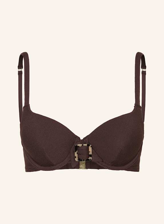 CYELL Bügel-Bikini-Top WAVY BROWN DUNKELROT
