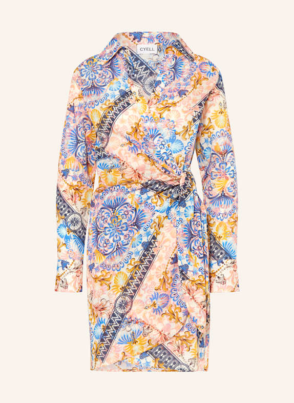 CYELL Strandkleid CLASSIC FUSION BLAU/ DUNKELORANGE/ HELLROT