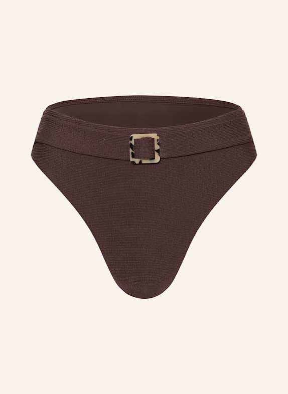 CYELL High-Waist-Bikini-Hose WAVY BROWN DUNKELROT