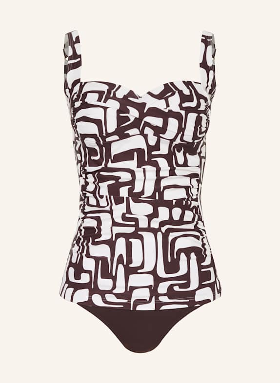 CYELL Tankini-Top ETERNAL ECRU/ DUNKELROT