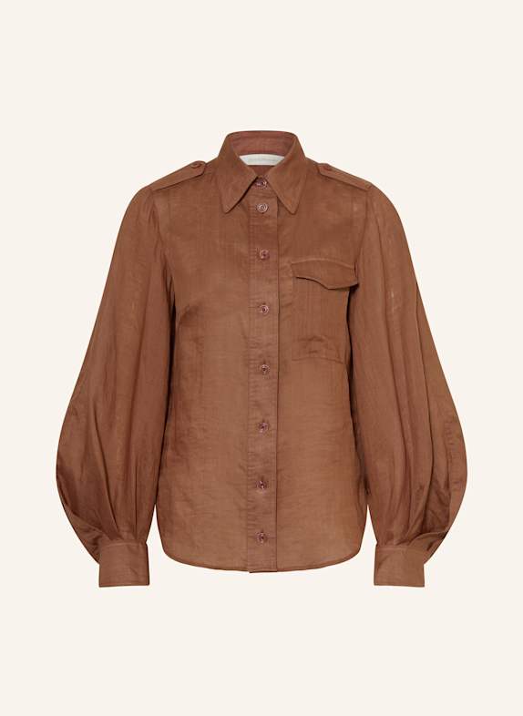 ZIMMERMANN Hemdbluse BRAUN