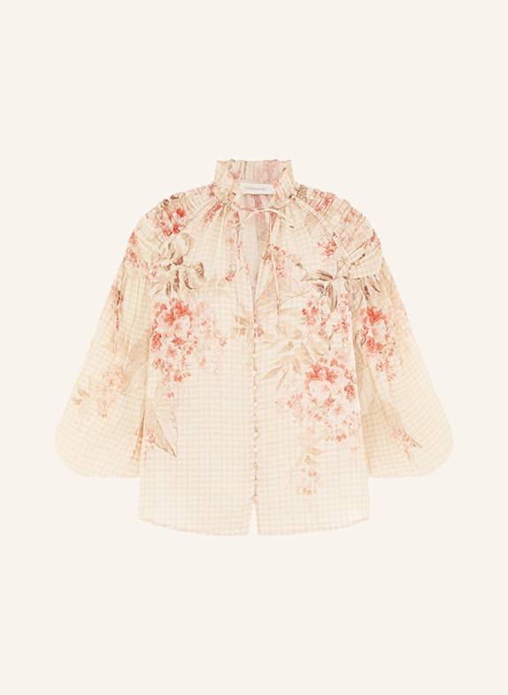 ZIMMERMANN Bluse ILLUMINATE HELLORANGE/ WEISS/ ROSÉ