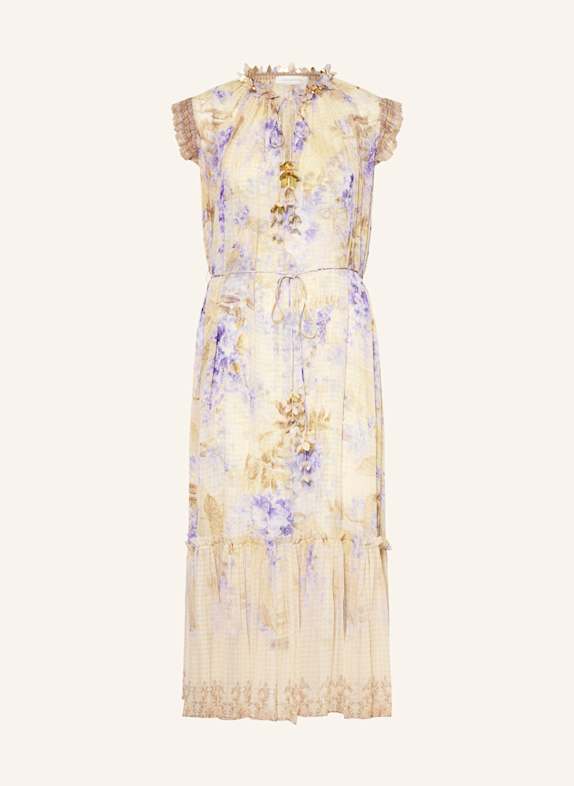 ZIMMERMANN Kleid CREME/ ECRU/ HELLLILA