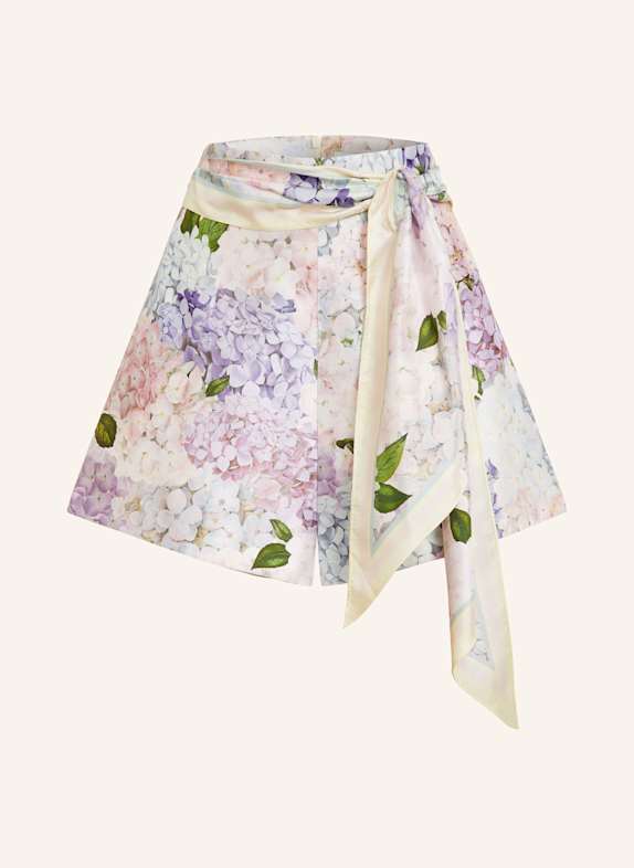 ZIMMERMANN Seidenshorts DAWNING HELLLILA/ ROSA/ HELLBLAU