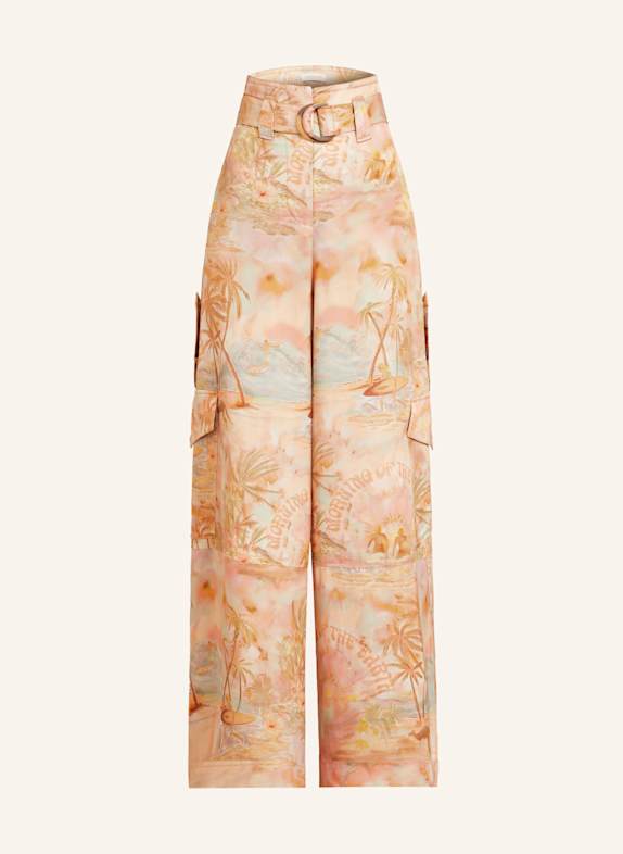 ZIMMERMANN Cargohose HELLORANGE/ ROSÉ