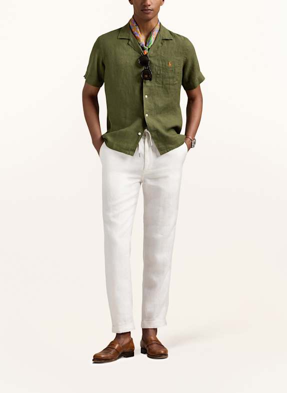 POLO RALPH LAUREN Resorthemd Classic Fit aus Leinen OLIV