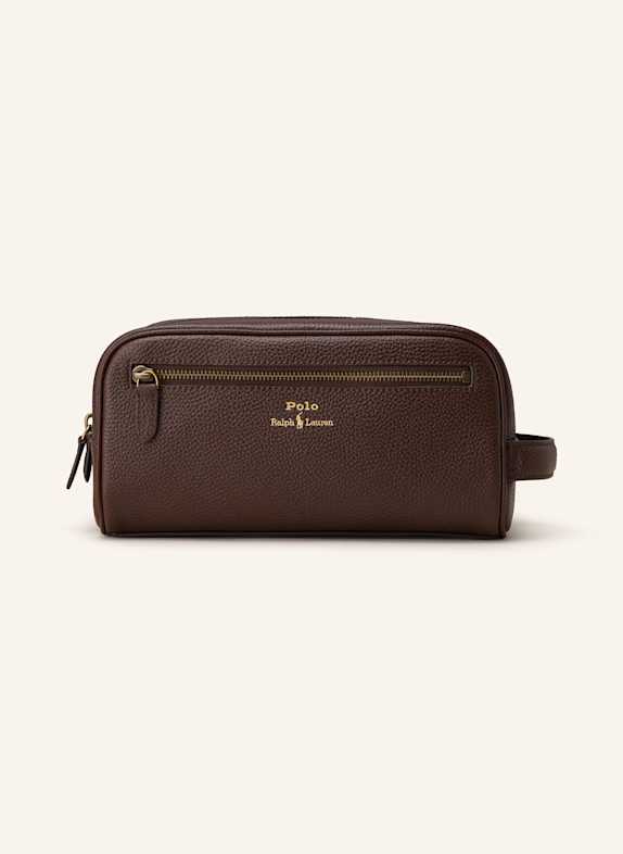 POLO RALPH LAUREN Kulturtasche DUNKELBRAUN